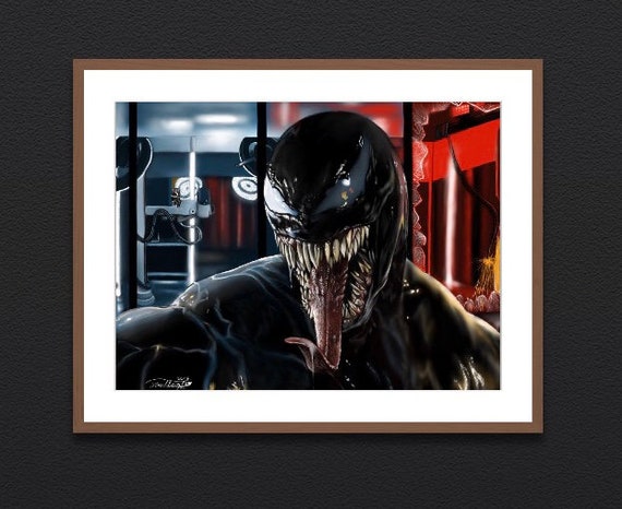 ヴェノムの絵 - 限定版プリント、SF の絵、デジタル プリント