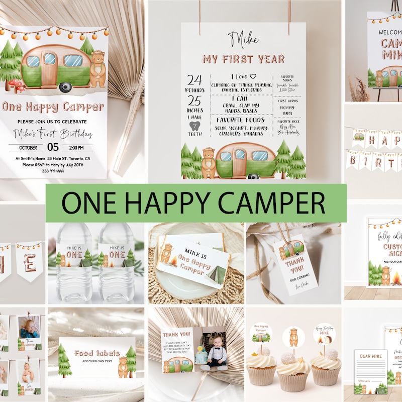 One Happy Camper - Etsy