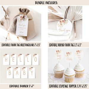 Baby Shower Bundle, Printable Baby Shower, Editable Games, Invitation ...