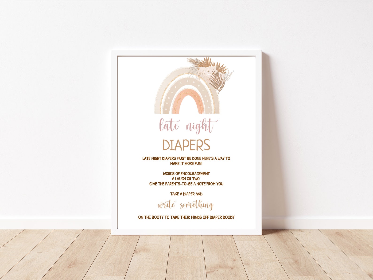 Boho Rainbow Baby Shower Game Bundle, Editable Games for Baby, Rainbow ...