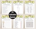 Lemon Bridal Shower Game Bundle, Editable Games, Lemon and Greenery, Citrus Lemon Shower 