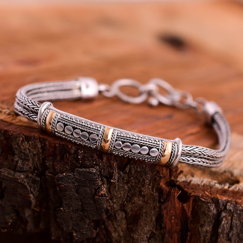 HANDMADE Bali 925 Sterling Silver Bracelet For Women Silver Etsy