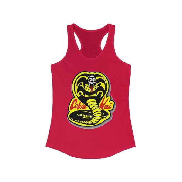 Cobra Kai Snake Racerback Tanktop 80's style, Netflix, Paramount Pictures, Daniel LaRusso, Johnny Lawrence 1984