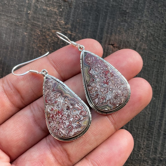 クレイジーレースアゲート ピアス クレイジーレースアゲート ピアス