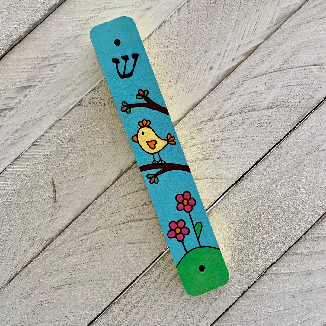 Bird Mezuzah Childrens Mezuzah Kids Mezuzah Nursery Etsy