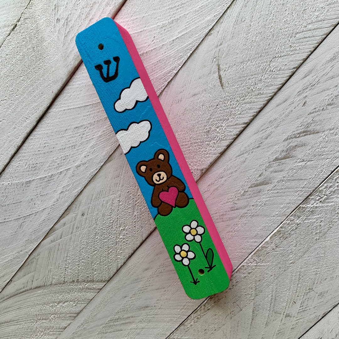 Bear Mezuzah Kids Mezuzah Childrens Mezuzah Baby Naming Etsy
