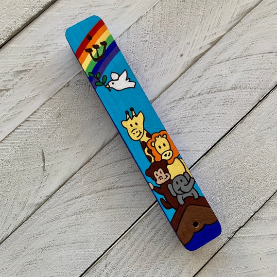 Noahs Ark Mezuzah Children's Mezuzah Kids Mezuzah Bris Etsy
