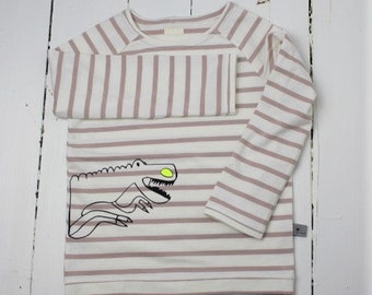 Kindershirt Bio Langarmshirt Streifen