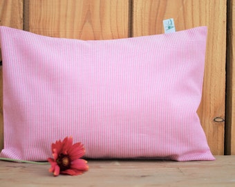 Swiss stone pine cushion organic 20x 30 cm, pink