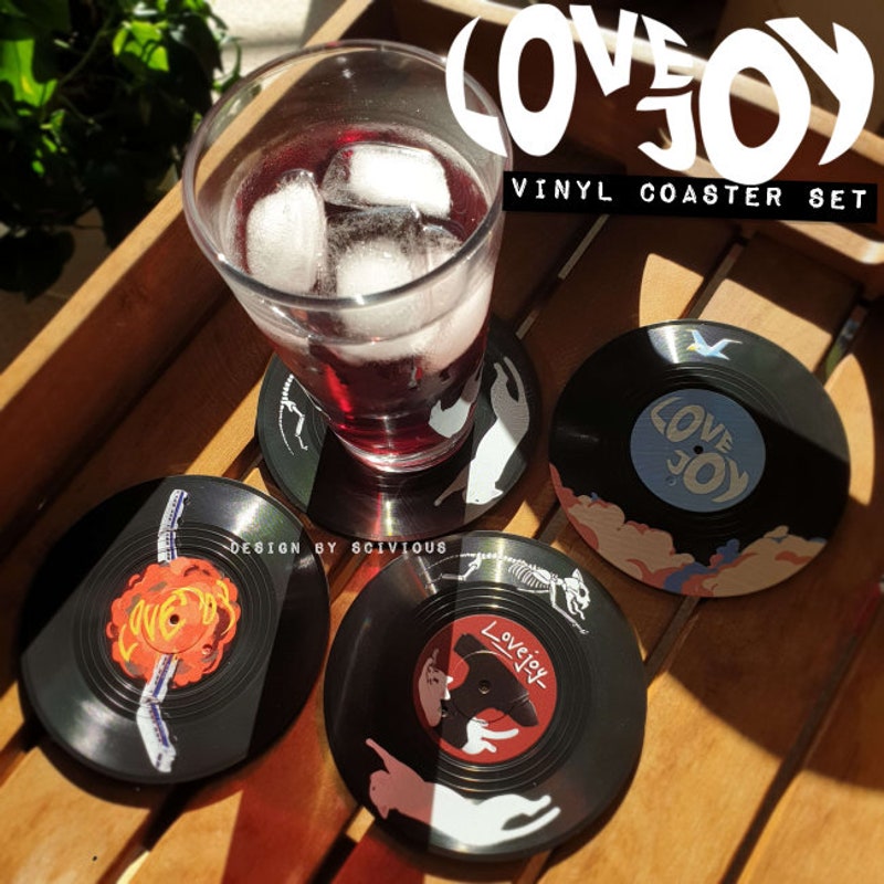 Vinyl Record Drink Coaster - Etsy