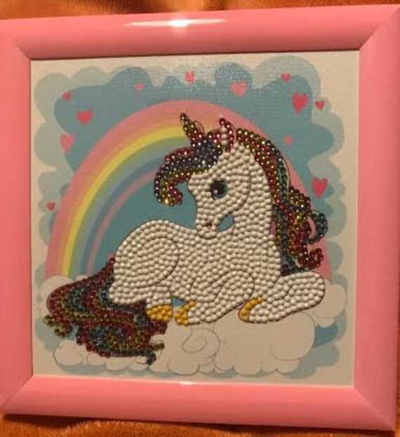 Cadre Licorne en Diamond Painting