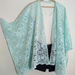 Lace Boho Kimono Cardigan Oversized Jacket Boho Kimono Jacket Beach cover Up Kimono Dress  Shrug kimono
