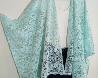 Lace Chiffon Kimono Cardigan - Boho Beach Cover Up