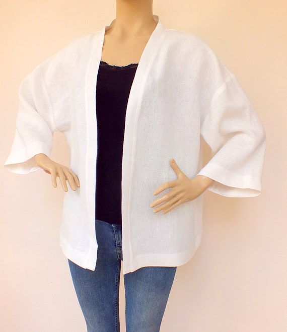 white kimono cardigan