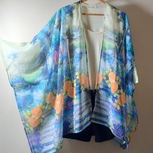 Boho Kimono Cardigan Oversized Jacket Boho Kimono Jacket Beach cover Up Kimono Dress  Shrug kimono Plus Size