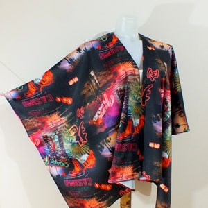 Black Kimono Cardigan Boho Kimono Jacket Beach cover Up Kimono Dress Shrug kimono Plus size dress