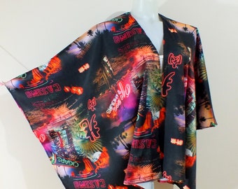 Schwarzer Kimono Cardigan Boho Kimono Jacke Strand Cover Up Kimono Kleid Shrug Kimono Plus Größe Kleid