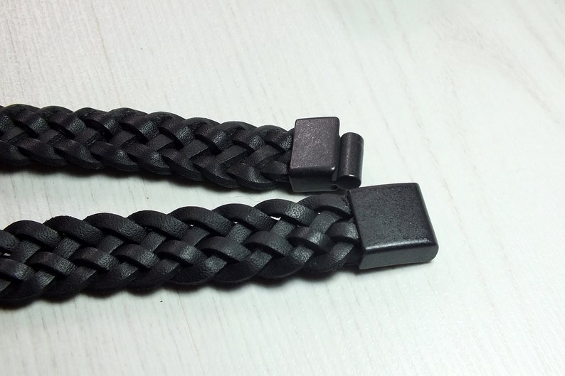 Braided Leather Bracelet Cuff Bracelet Bracelet men/' Bracelet with Magnetic Clasp Christmas gift Bracelet For Him