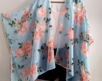 Boho Kimono Cardigan Beach Cover-Up