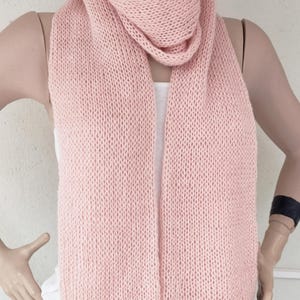 Scarf Wool Angora Soft Pink scarf long two-layer, Gift, Christmas gift