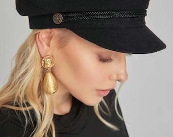 Handcrafted Fiddler Cap Women's Newsboy Cabbie Hat