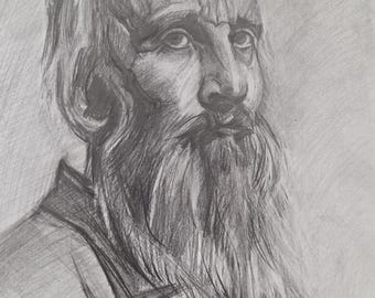 Drawing Art Graphite Pencil, Drawing from Photo, Personalized Gift for Mom, Wife, Friend, Husband:)