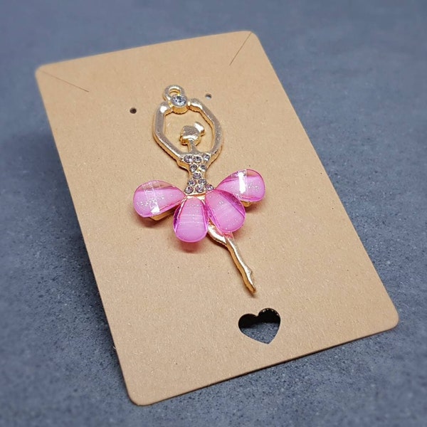 Ballerine Charm, Charms, Charme Ballerine Or, Charme Strass, Charmes Ballerine Rose