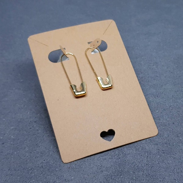 Boucles d'oreilles épingle à nourrice, sans nickel