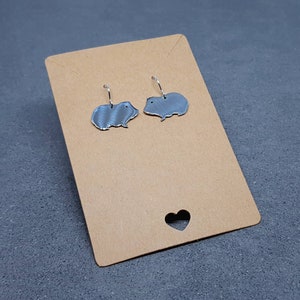 Guinea Pig Earrings, Hypoallergenic Ear Wires, 925 Sterling Silver Hooks, Silver Plated Hooks, Stainless Steel