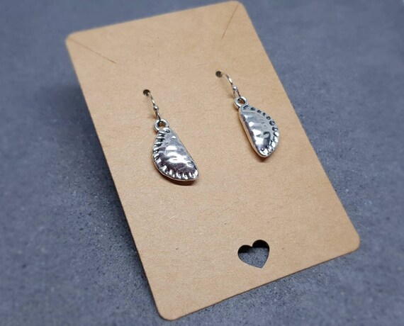 Cornish Pasty Earrings Hypoallergenic Ear Wires Pasty Earrings
