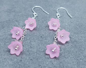 Orecchini a Forma di Fiore per Donna e Ragazze - Pendenti Floreali D'Oro Ipoallergenici - Graziosi Orecchini a Petalo
