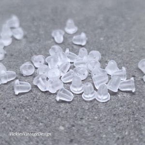 Örhängesbaksida i gummi, Örhängesstopp i gummi, Fjärilsbaksida i silikon, Kulbaksida