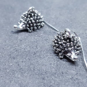 Hedgehog Earrings, Choice of Ear Wires, Hog Earrings, Novelty Earrings, Wildlife Jewellery