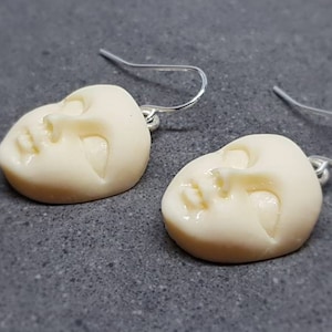 Face Earrings, Hypoallergenic Ear Wires, Minimalistic Earrings