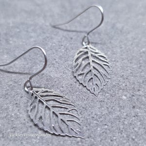Boucles d'oreilles feuille, Boucles d'oreilles hypoallergéniques, Boucles d'oreilles feuille d'argent, Boucles d'oreilles arbre, Boucles d'oreilles feuille, Boucles d'oreilles en argent sterling, Cadeau pour elle