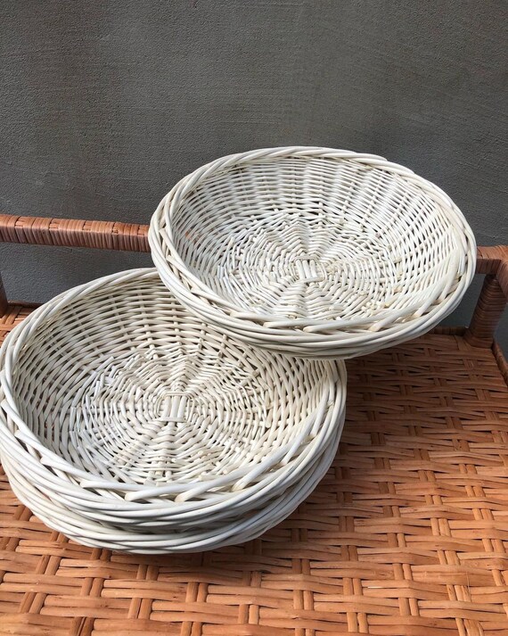 Wicker Bread Basket With Lid Bread Woven Storage Food Wicker Etsy
