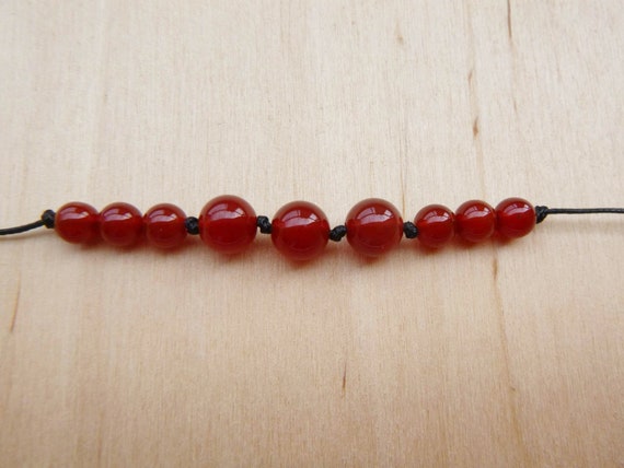 Carnelian Cord Necklace