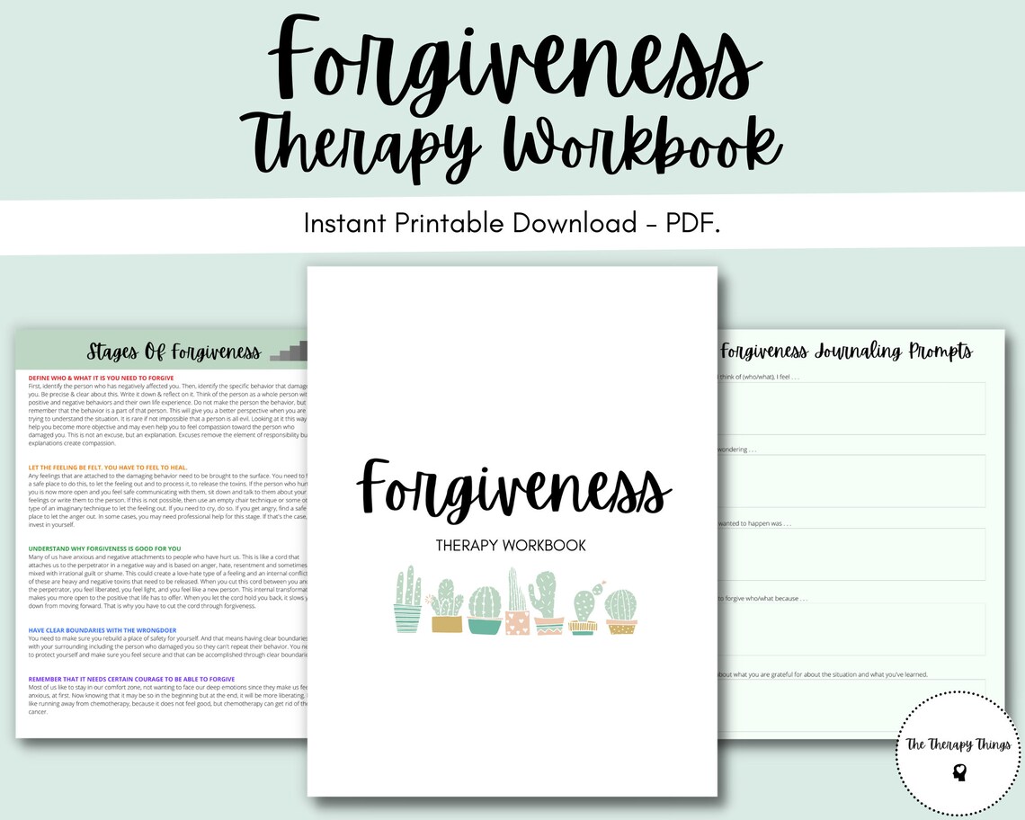 Forgiveness Therapy Workbook: How to Forgive Reconciliation - Etsy