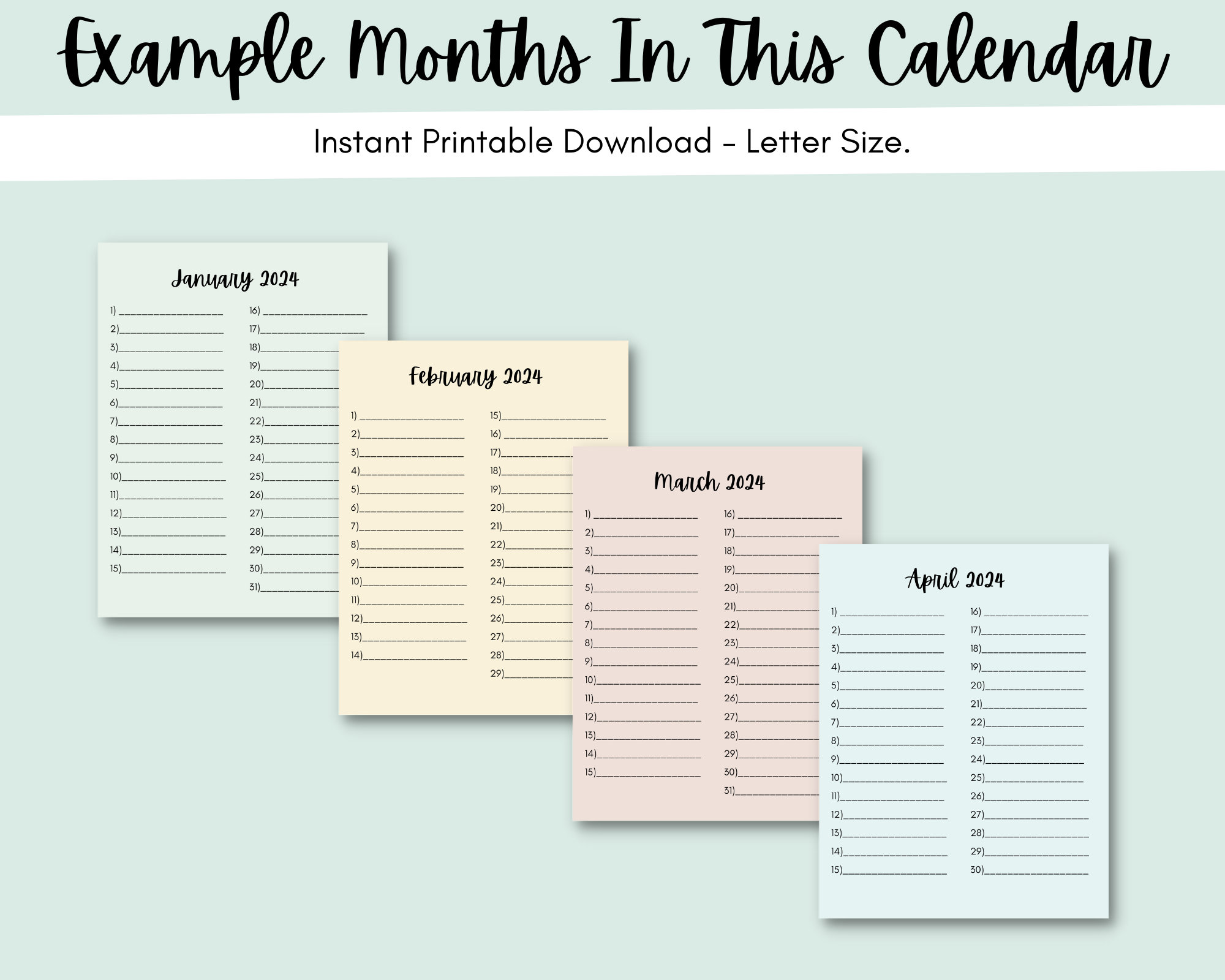 Perpetual Calendar 2024 Printable - Il Fullxfull.4758098614 F8tp 