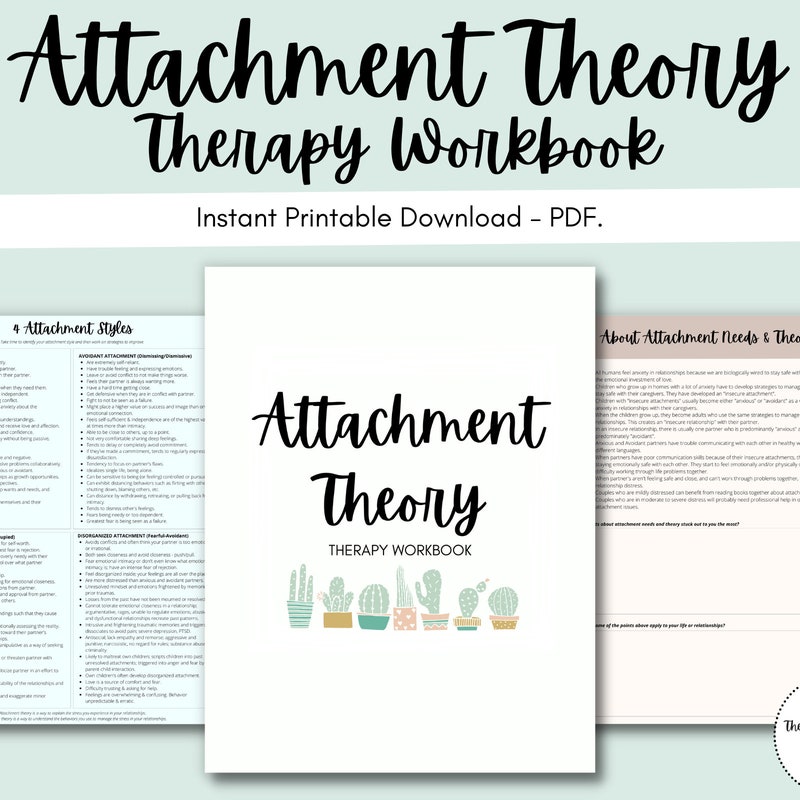 Dismissive Avoidant Attachment Worksheets - Etsy