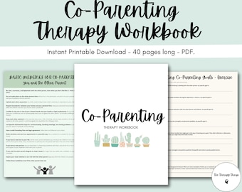 Co-Parenting Therapy Workbook: Parenting Goals & Solutions, Session Guide, Flexible Thinking, Manage Emotions, Child Custody / Arrangements