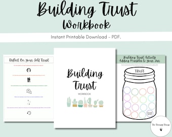 Libro de ejercicios para generar confianza: reconstruir la confianza, hacer crecer la confianza, ejercicios de confianza, lecciones de confianza, curarse de la infidelidad, curarse de la confianza rota, PDF
