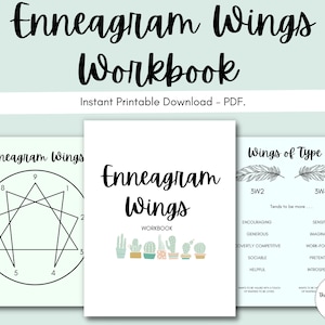 Enneagram Wing Types Workbook: 1w9, 1w2, 2w1, 2w3, 3w2, 3w4, 4w3, 4w5, 5w4, 5w6, 6w5, 6w7, 7w6, 7w8, 8w7, 8w9, 9w8, 9w1, Lessons & Exercises