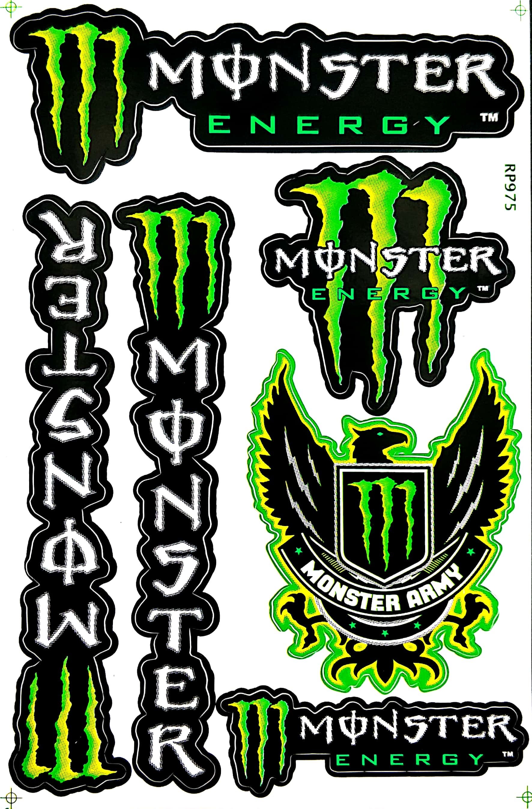 Sticker Decal Team Motorcycle Motocross Rally Racing Sticker Sheet Die