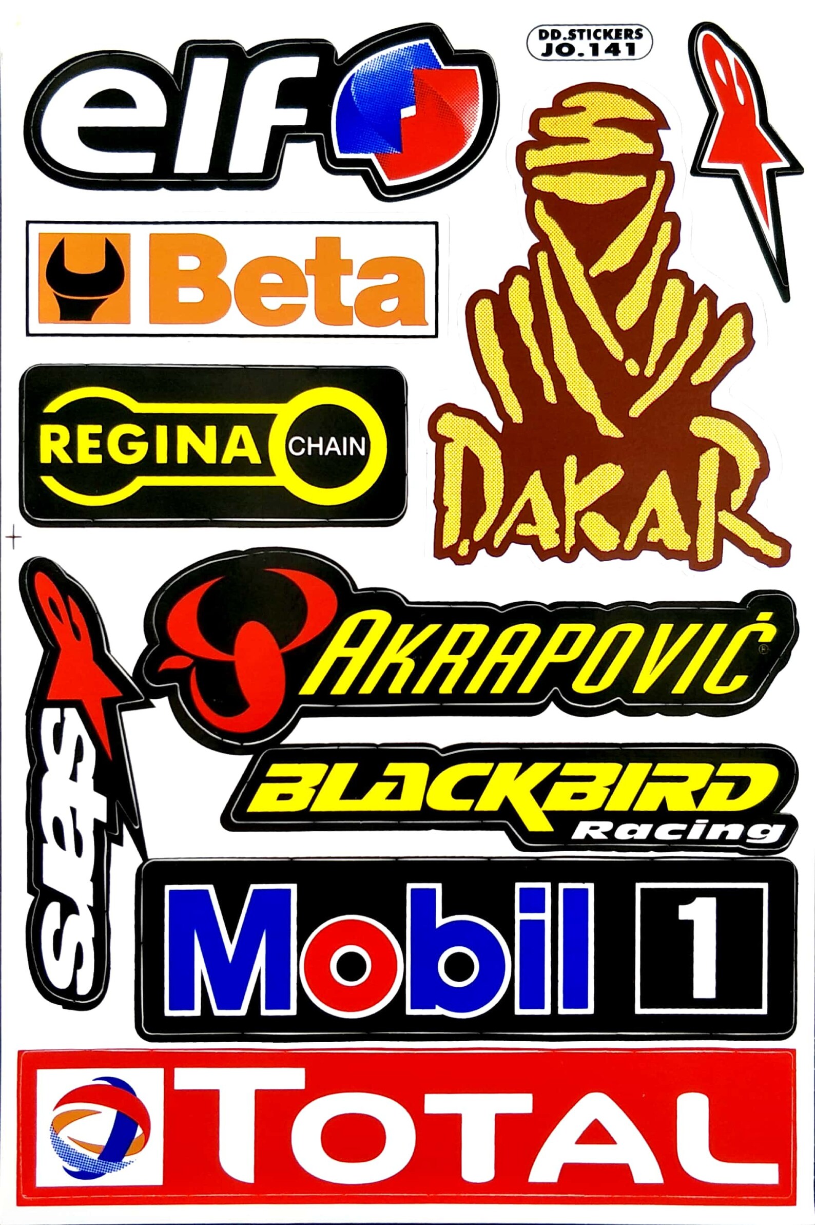 Sticker Sheet Pack Motorcycle Racing Car Sponsor Decal | Etsy