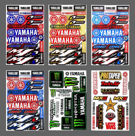 Monster Energy Racing Sticker Set X 6 - Moto Bike, Kart, Car