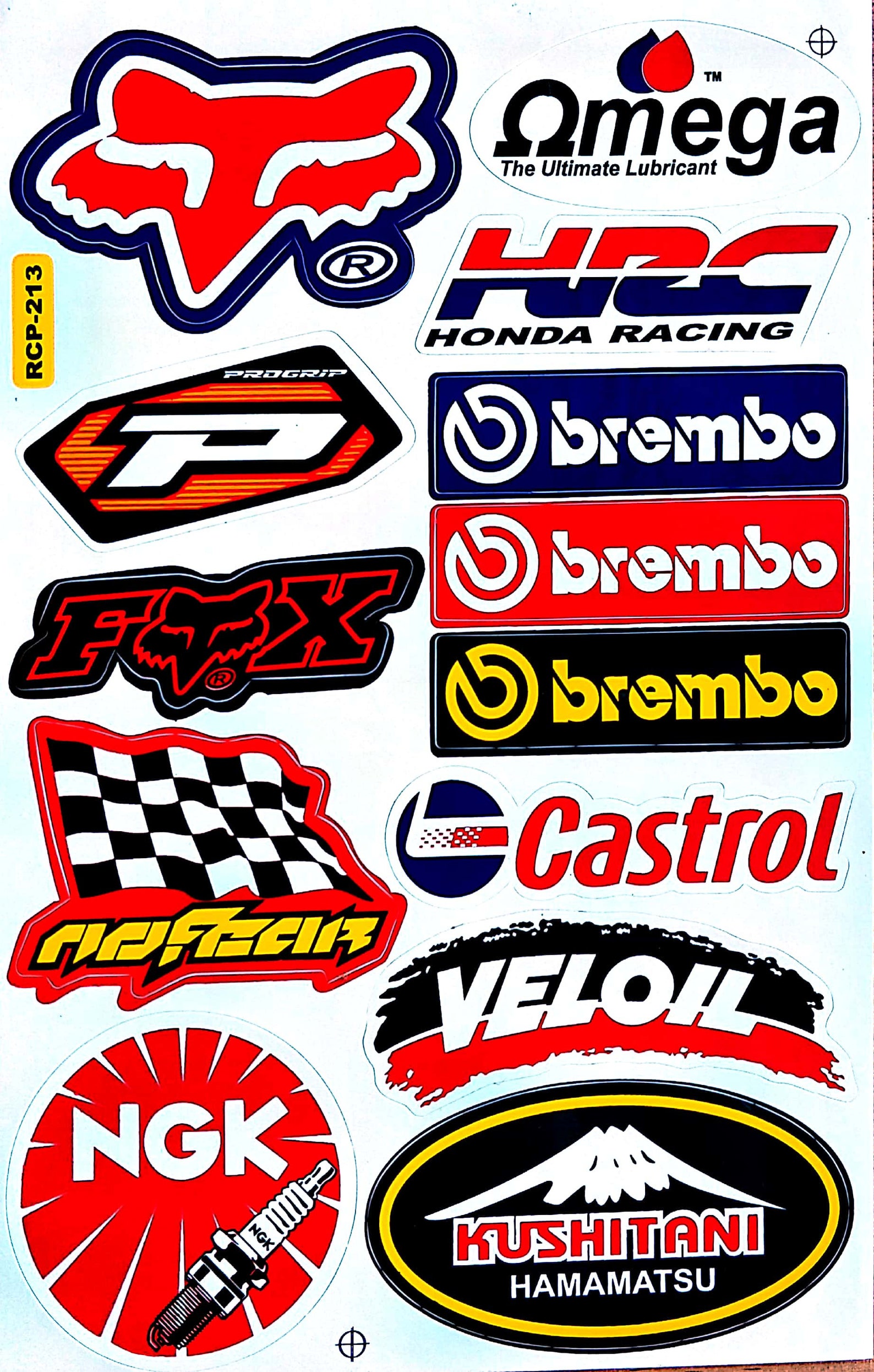 Sticker sheet Team Sponsor Moto GP Motorcycle Racing decal | Etsy