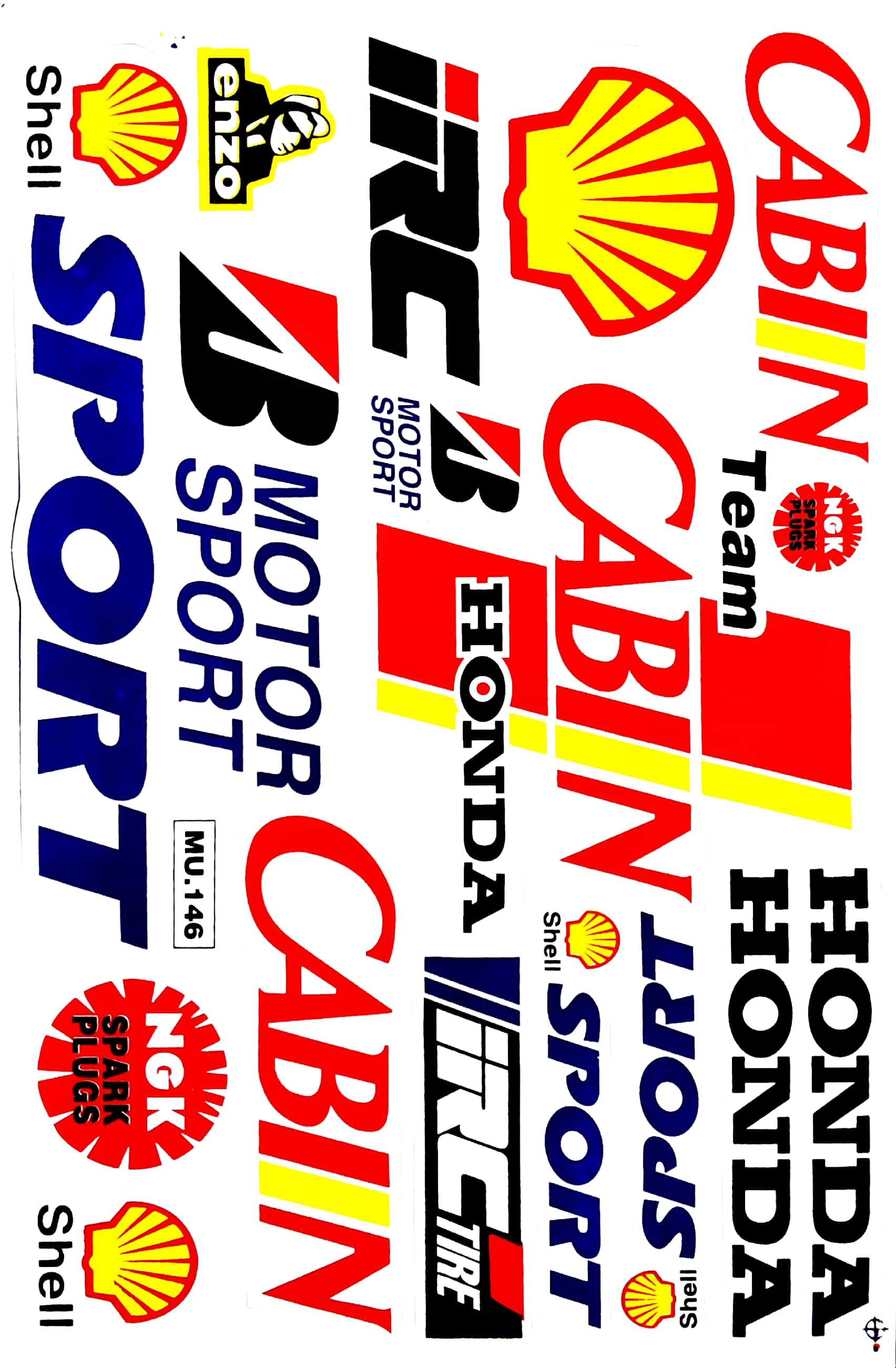 Sticker sheet Team Sponsor Moto GP Motorcycle Racing decal | Etsy