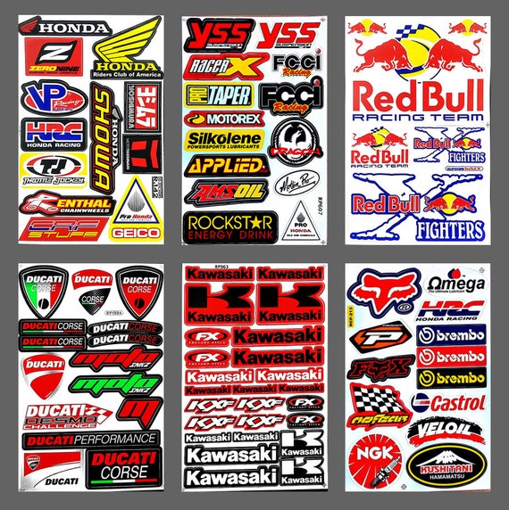 Pack de 40 Stickers Moto & VTT – ArtiShow Shop