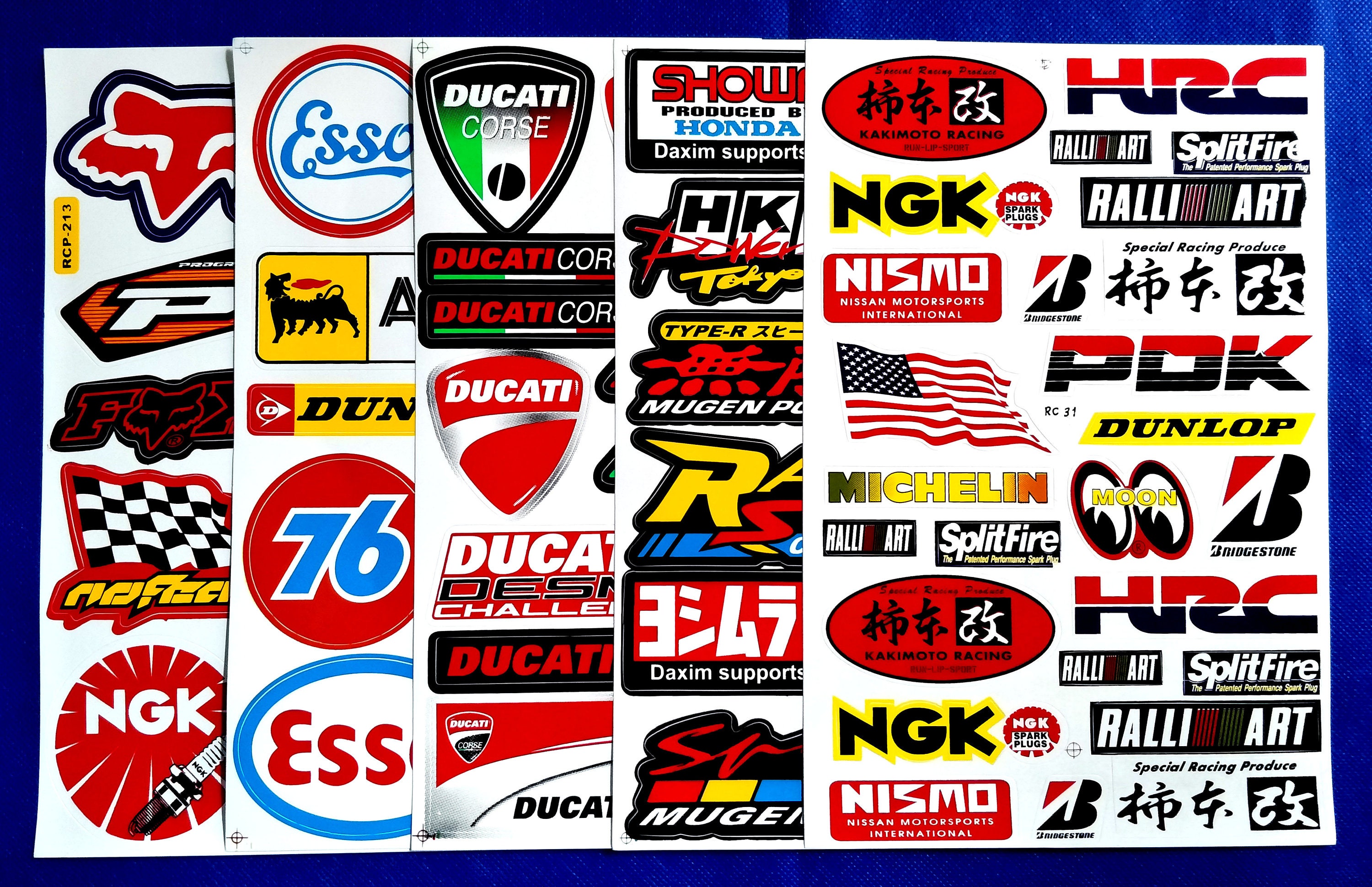 Set Sponsor - Kit Per Pista - Adesivi Moto